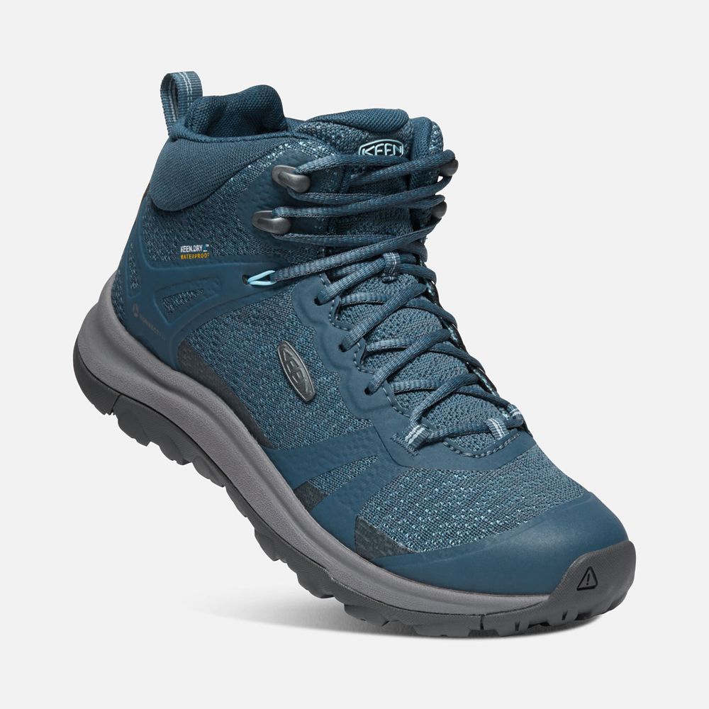 Keen Laarzen Dames Blauw - Terradora Ii Waterproof - 89730-KHBT